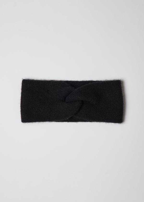 Black cashmere headband