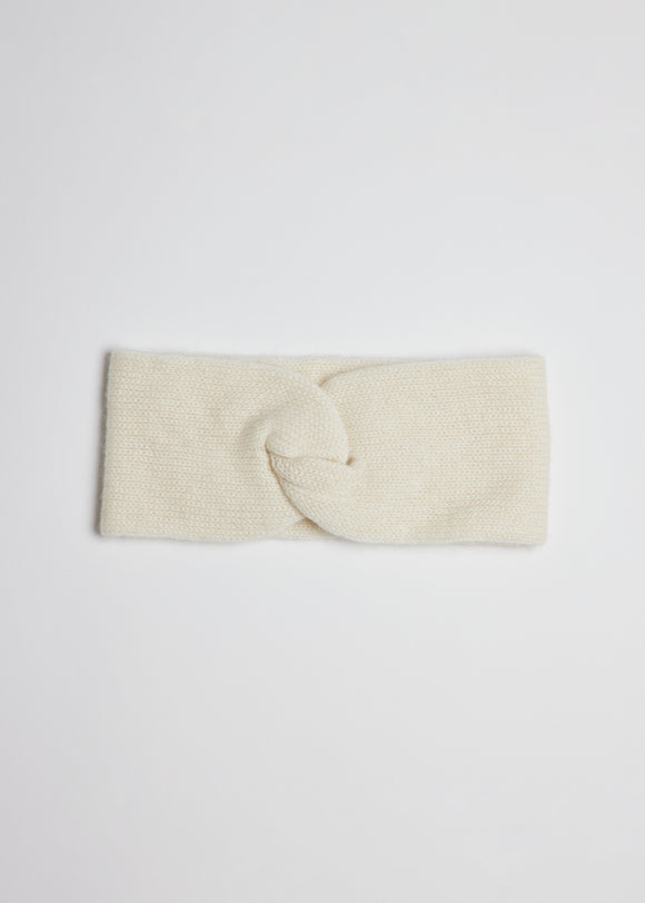 Ivory cashmere headband