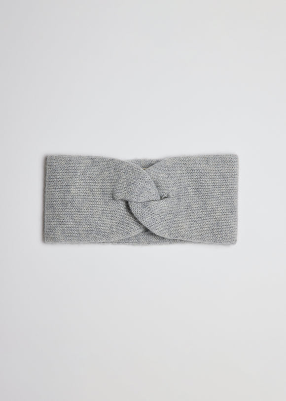 Grey cashmere headband