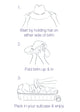 Directions of how to fold a hat