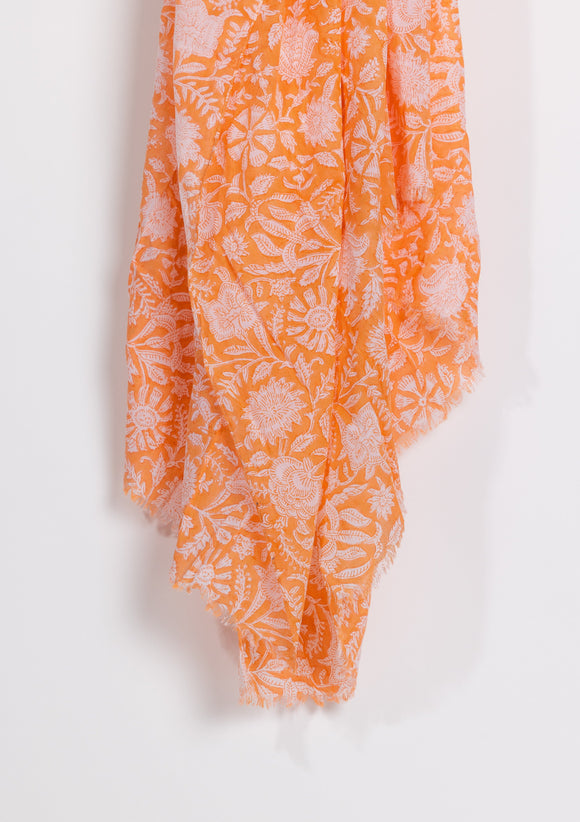 Orange floral sarong