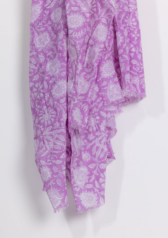 Lavender floral sarong