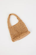 tan cotton woven bag