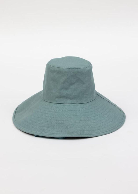 Denim canvas sun hat