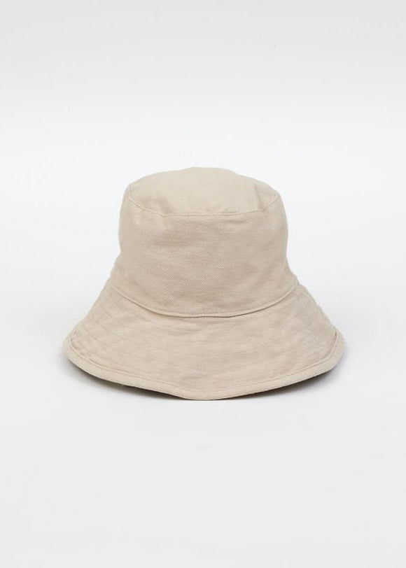 Tan cotton bucket hat