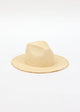 light tan fringed panama hat