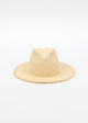 front of light tan fringed panama hat