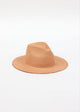 pecan brown fringed panama hat