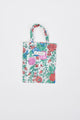 Floral mini bag with colorful design and 'Hat Attack' branding on a white background