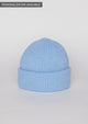 Light blue knit cuffed beanie