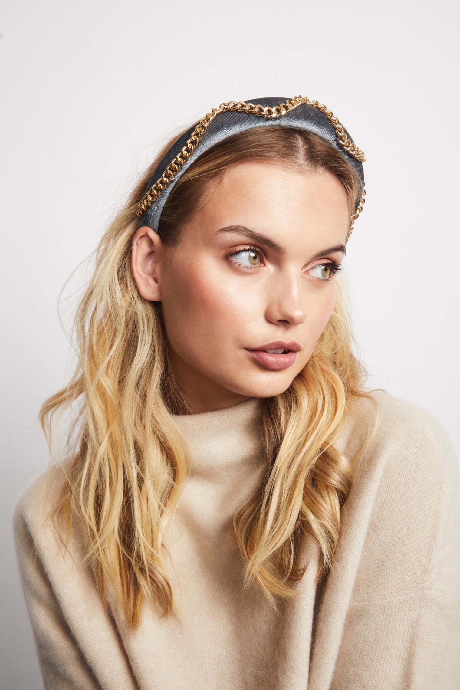 Hat Attack x Kapsule Billie Headband- Dusty Blue