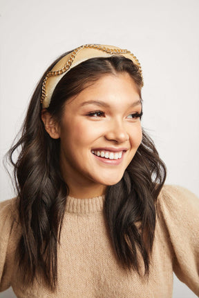 Hat Attack x Kapsule Billie Headband- Nude