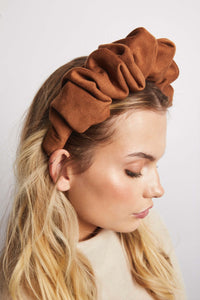 Hat Attack x Kapsule Elizabeth Headband- Tobacco