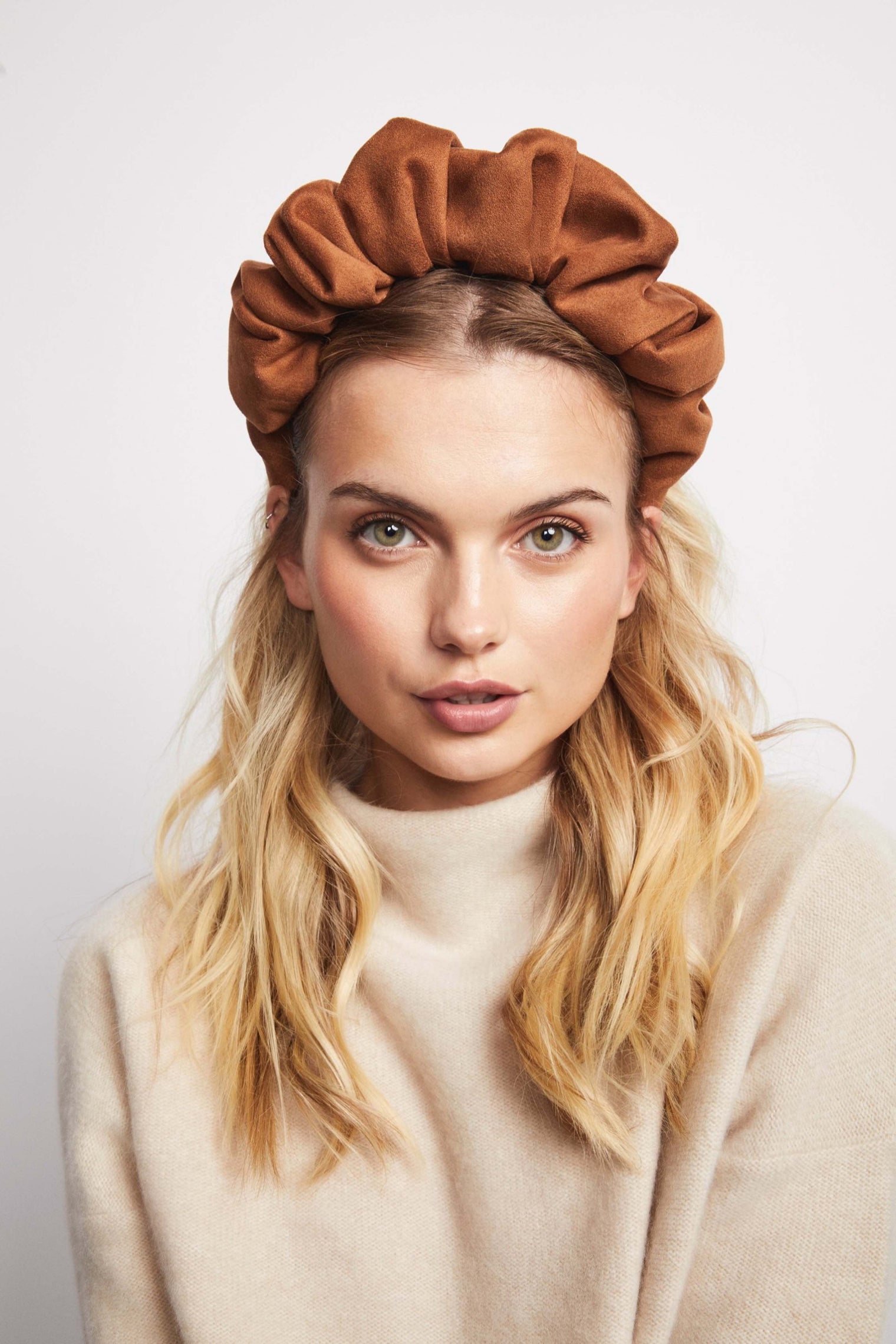 Hat Attack x Kapsule Elizabeth Headband- Tobacco