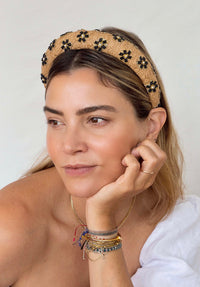 Hat Attack x Kapsule Fleur Headband- Black