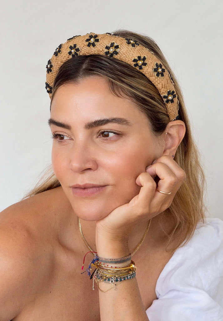Hat Attack x Kapsule Fleur Headband- Black