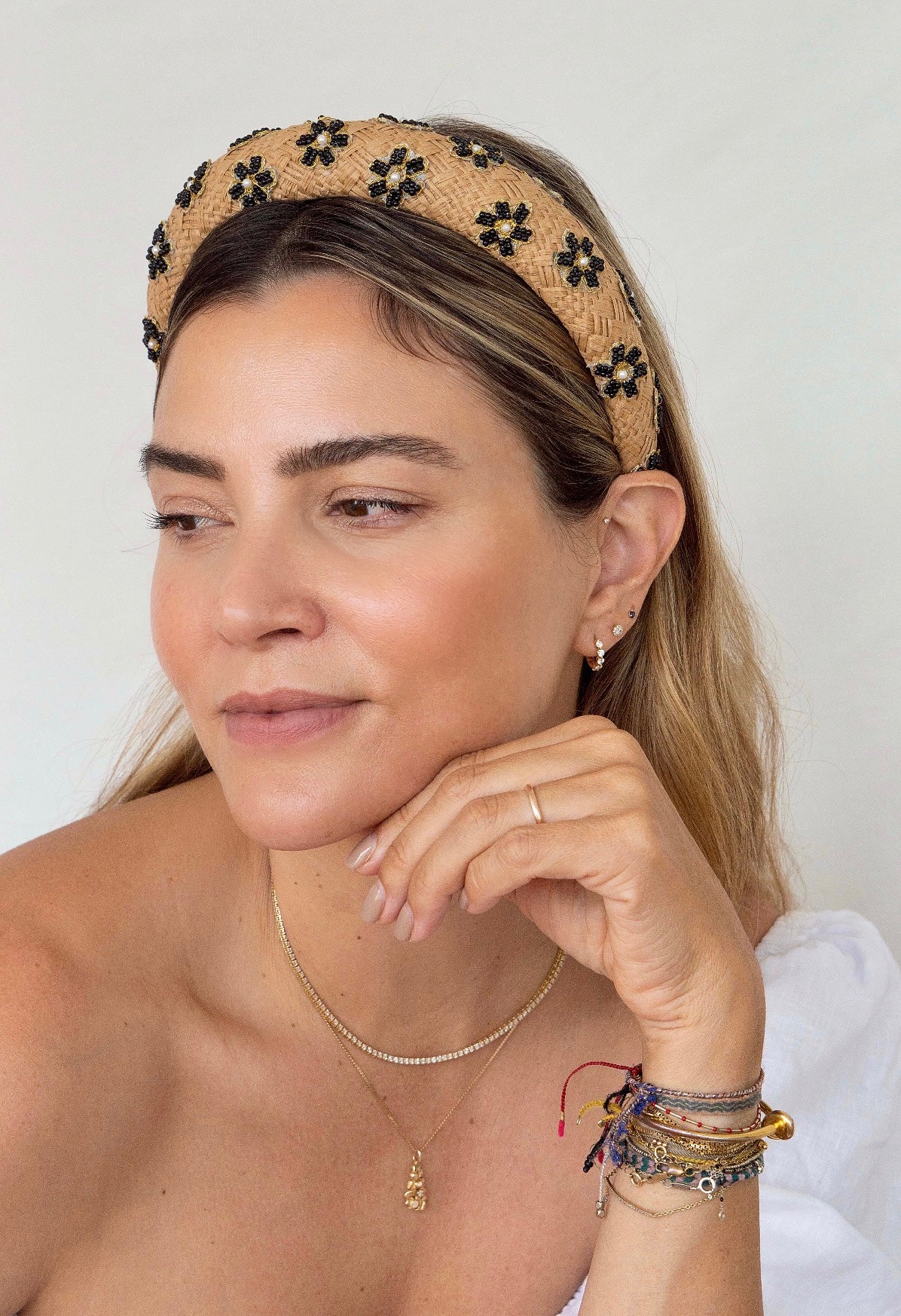Hat Attack x Kapsule Fleur Headband- Black