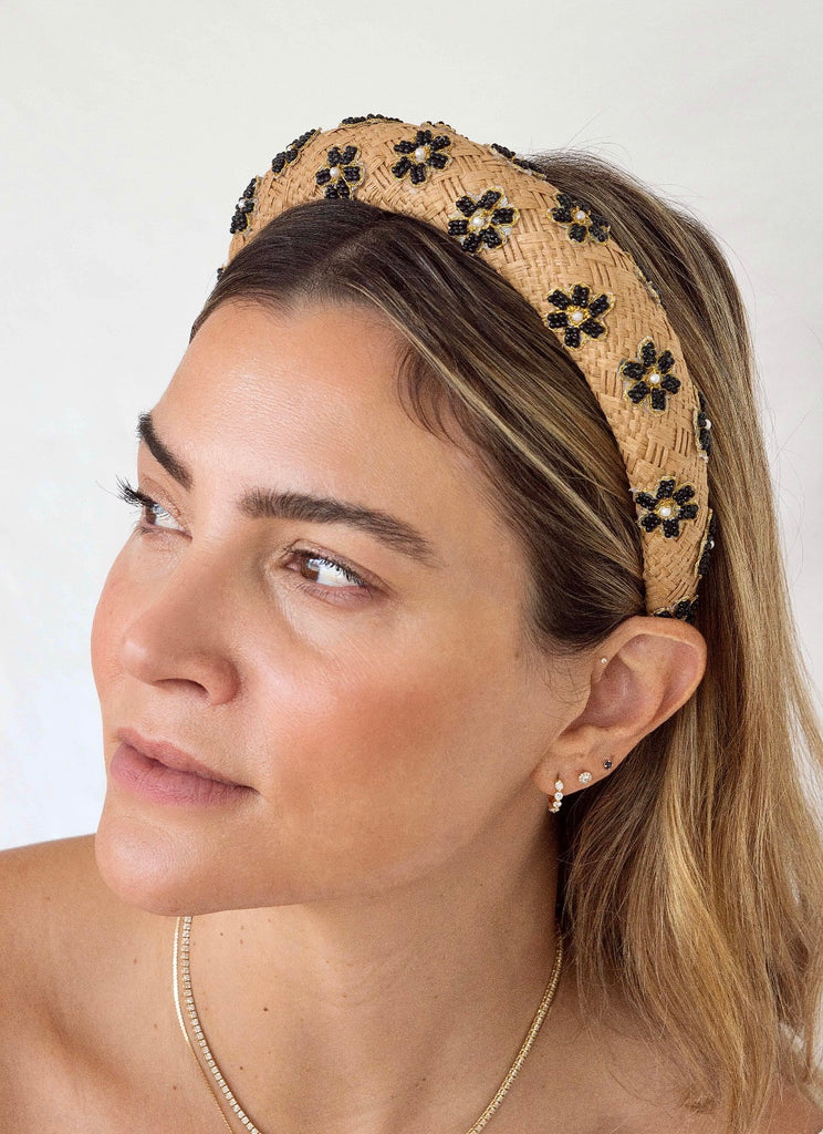 Hat Attack x Kapsule Fleur Headband- Black