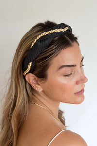 Hat Attack x Kapsule Carmela Headband- Black
