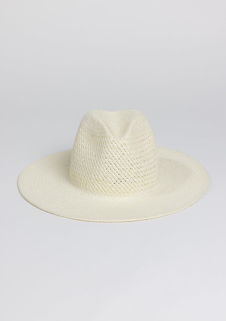 Perforated and Vented Packable hat in bleach