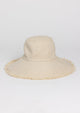 Canvas Packable Bucket Hat in Natural