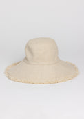 Canvas Packable Bucket Hat in Natural